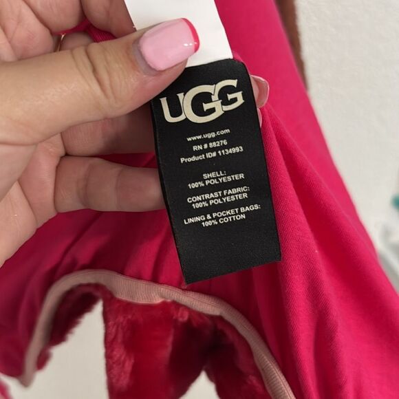 NWT- UGG-Marlene Sherpa Jacket II- pink and brown- Size medium - Picture 11 of 12
